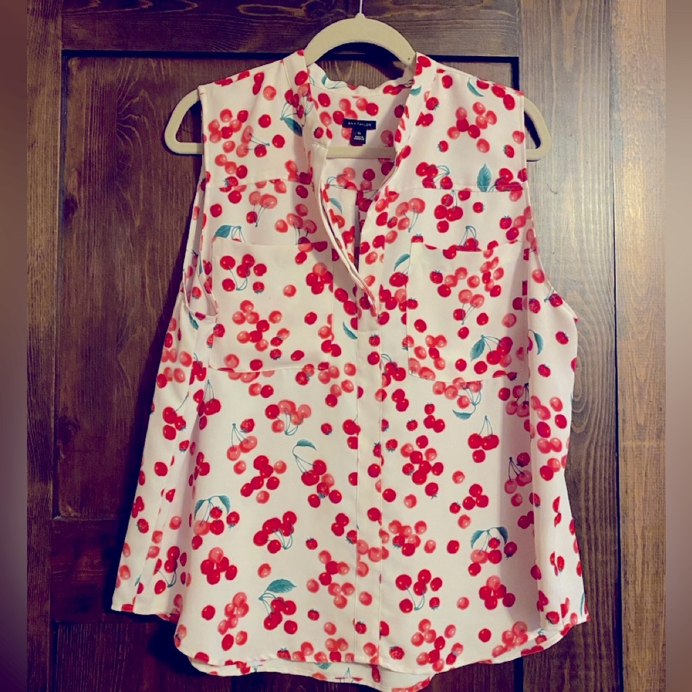 GUC Ann Taylor sleeveless blouse XL